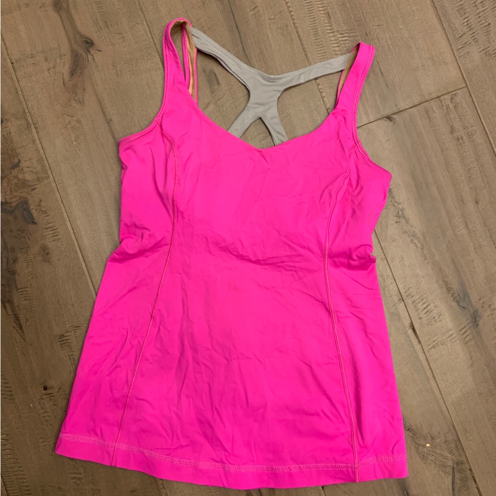 Pink lululemon tank